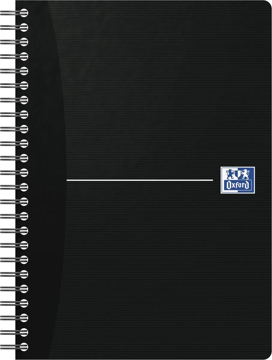 Smart Black spiraalblok - A5 - Gelijnd - Soft cover - 90 vel by Oxford in Karton – product photo