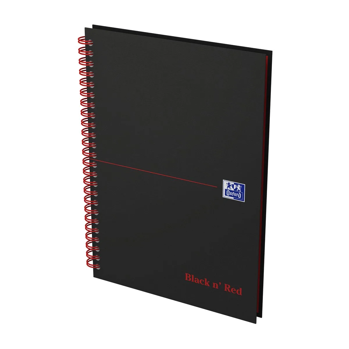 Spiraalblok oxf black en red a5 lijn 140pag 80gr | 5 stuks by Oxford in Black – product photo