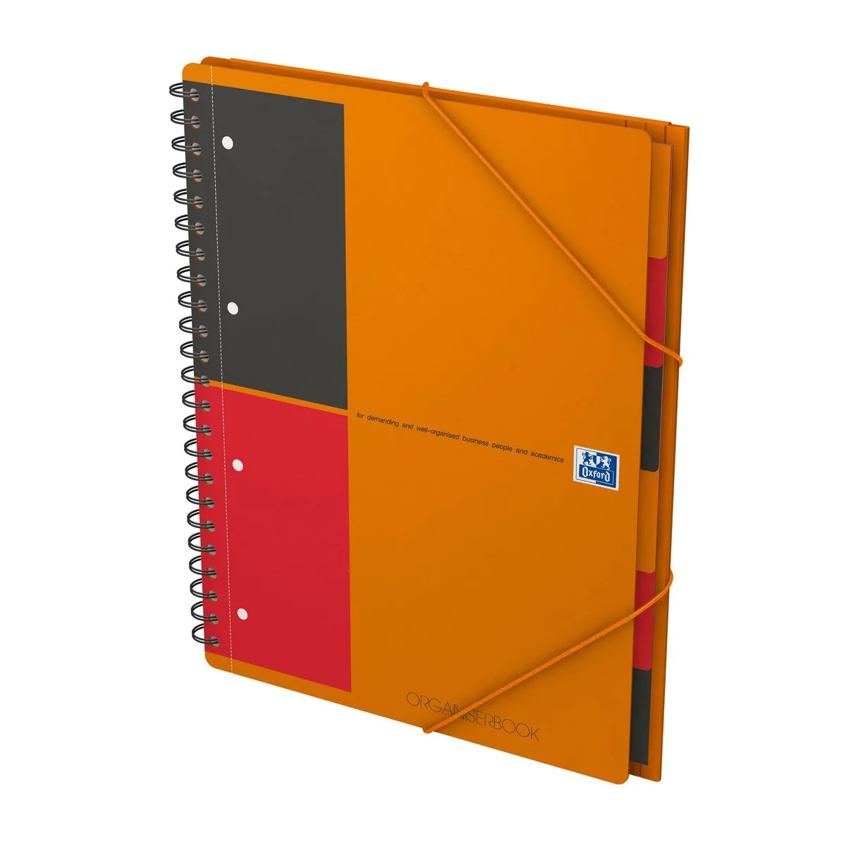 Spiraalblok oxf international organiserbk a4+ lijn | 5 stuks by Oxford in Orange – product photo