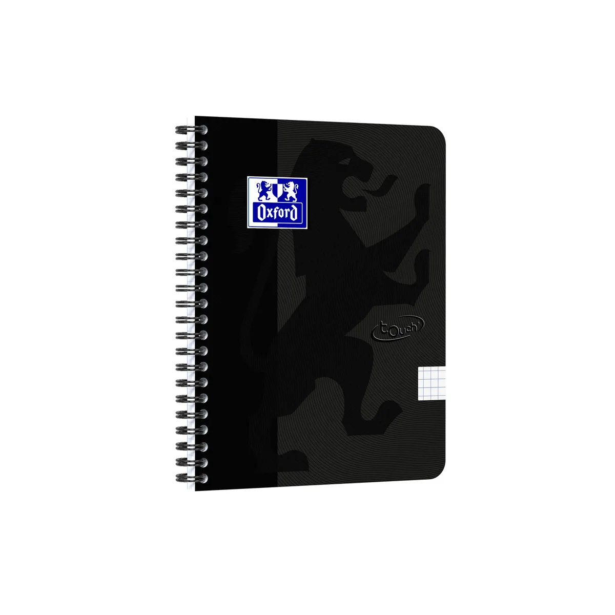 Spiraalblok oxf touch a5 ruit 5mm 140pag 80gr zw | 5 stuks van Oxford – productfoto