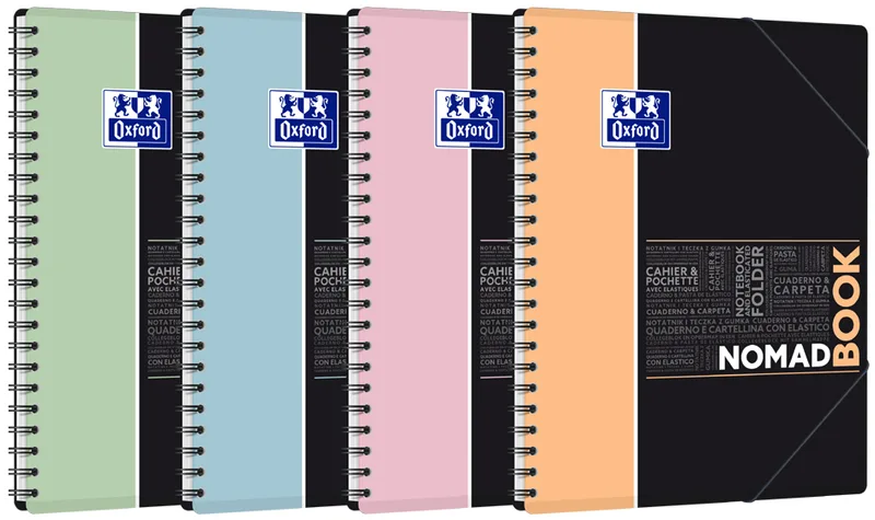 Studium Collegeblock NOMADBOOK Pastell, A4+, Seyès van Oxford – productfoto