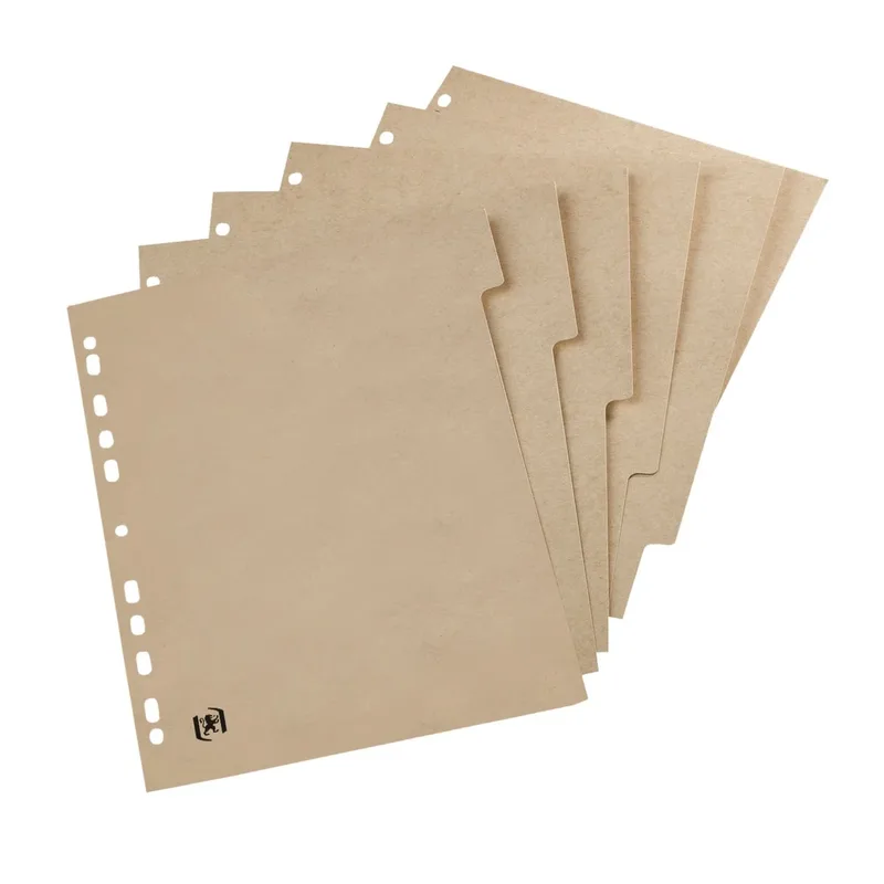 Tabblad oxford touareg 11r 6dlg naturel karton | 20 stuks by Oxford – product photo