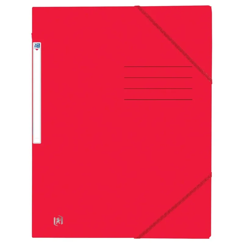 Top File+ elastomap uit karton, ft A4, rood by Oxford – product photo