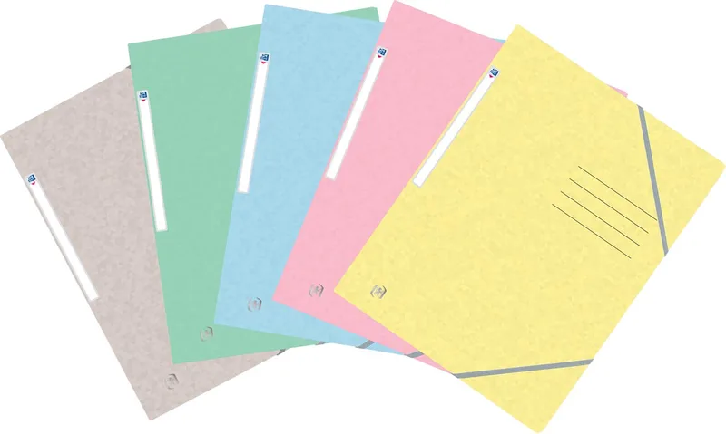 Top File+ elastomap, voor ft A4, geassorteerde pastelkleuren by Oxford – product photo