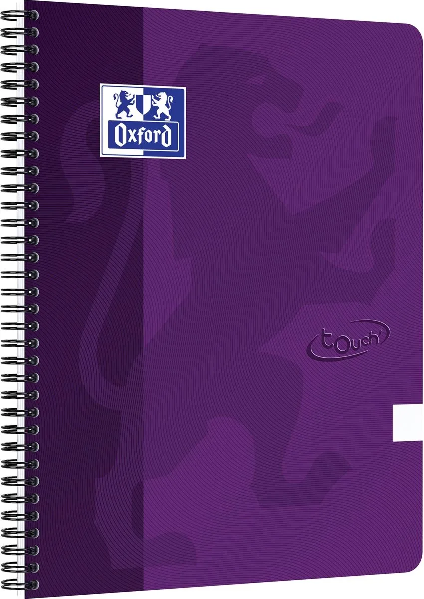 Touch - Notitieboek - A4 - Blanco - 140 pagina's - 90g - soft cover by Oxford in Purple – product photo