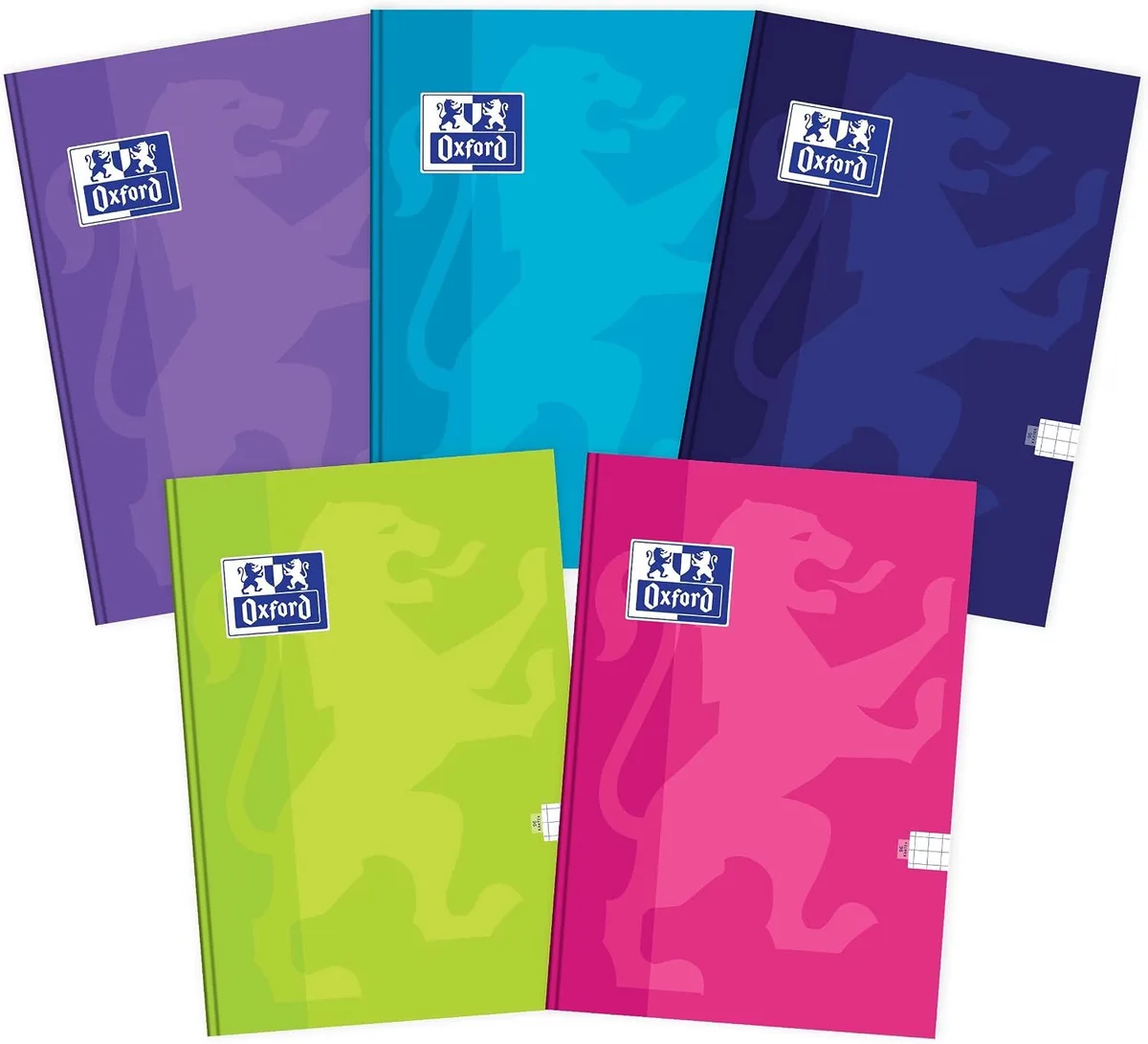 Touch Notitieboek A5 Gekvadr. 96 vel Hardcover (5 stuks) van Oxford – productfoto