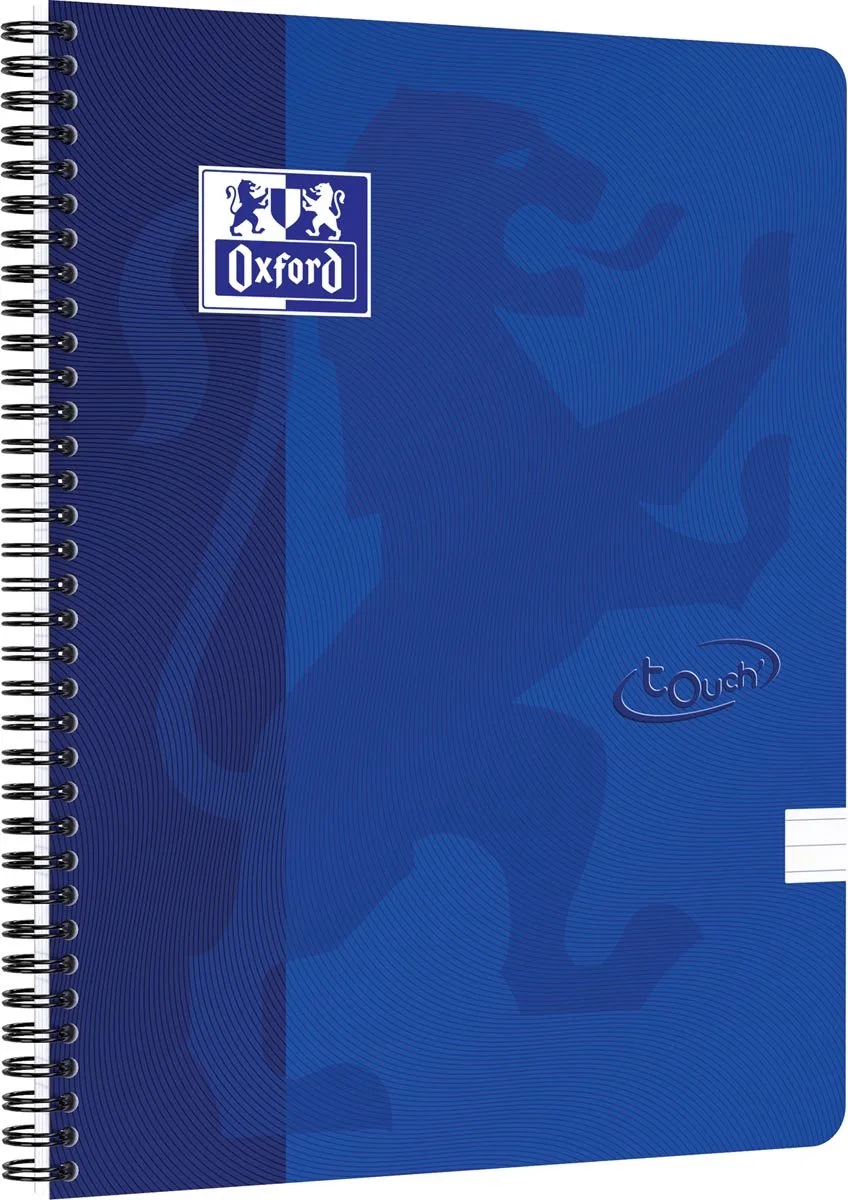 Touch - Schrijfblok - A4 - Gelijnd - 140 pagina's - 90g - soft cover från Oxford i Blå – produktbild