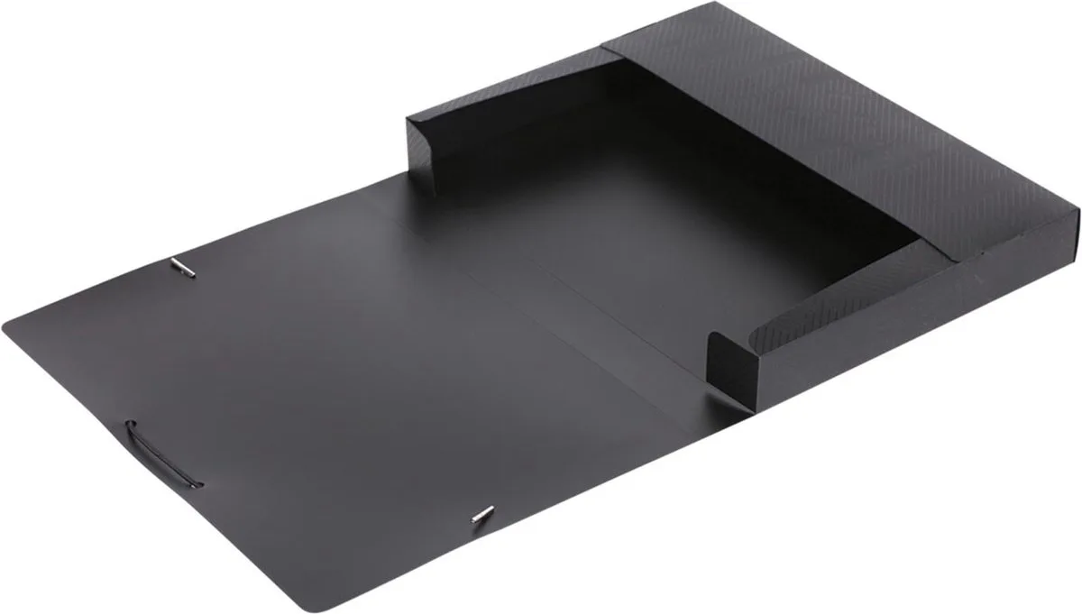 Urban elastobox uit formaat 24 x 32 cm, rug van 4 cm, zwart 10 stuks de Oxford en Pp – photo produit