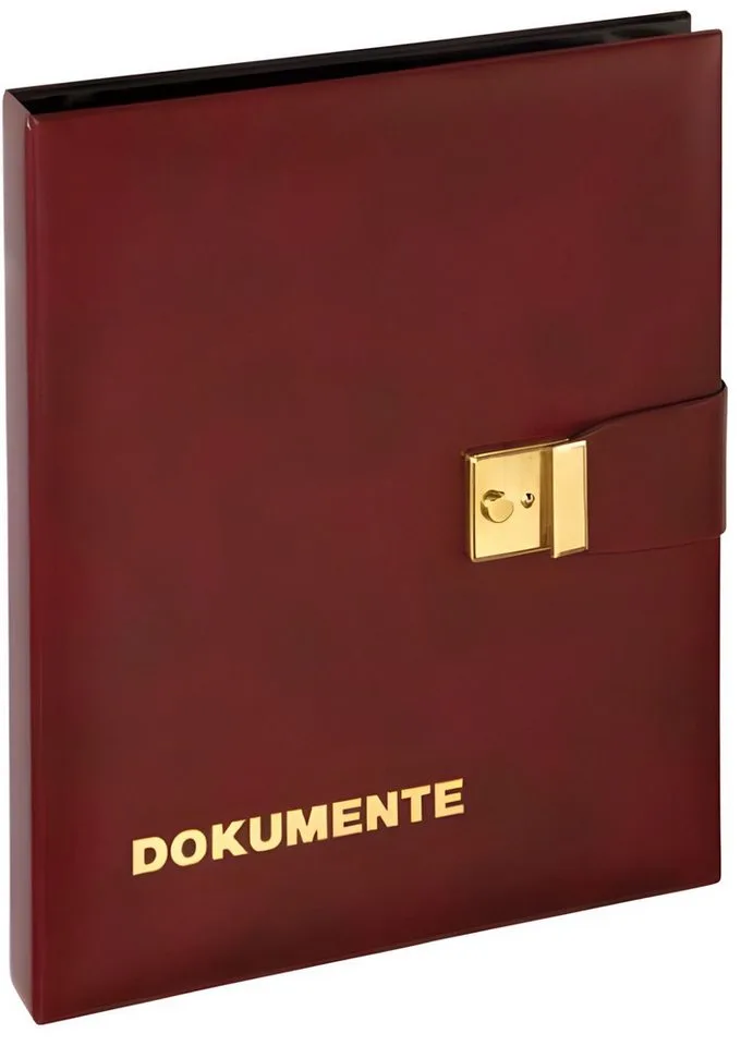 Organisationsmappe Pagna Dokumentenmappe 29x36cm 4-Ring-Mechanik 1H weinrot de Pagna – photo produit