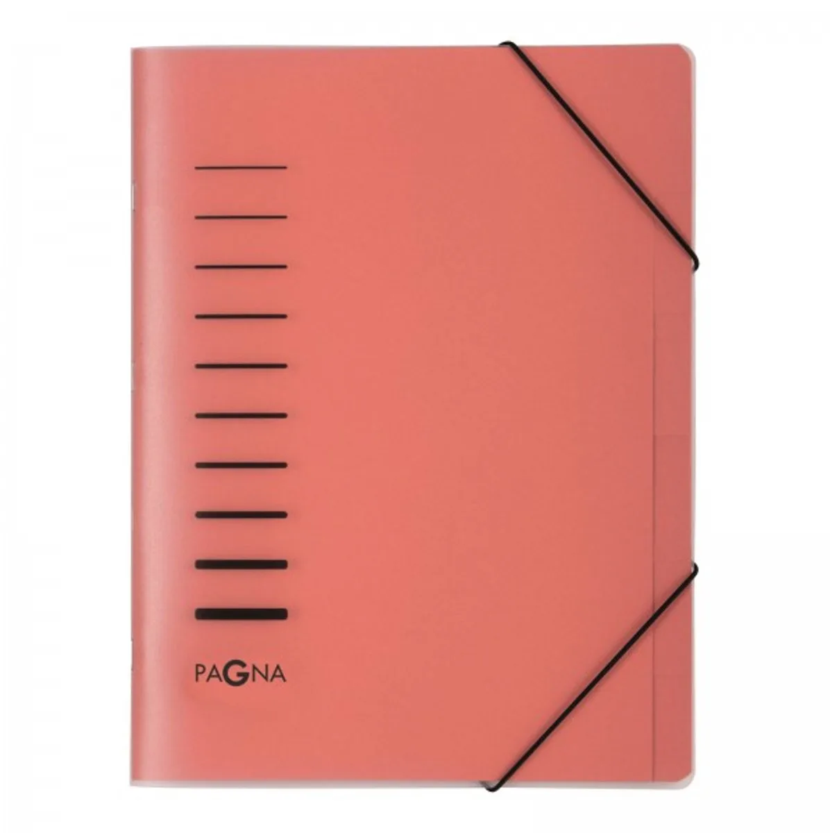 Pagna 40056-01, Project folder, A4, Polypropyleen (PP), Portret, Elastische band van Pagna in Rood – productfoto