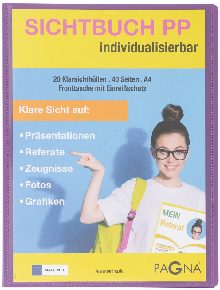 Präsentations-Sichtbuch , School, , DIN A4, lila by Pagna – product photo