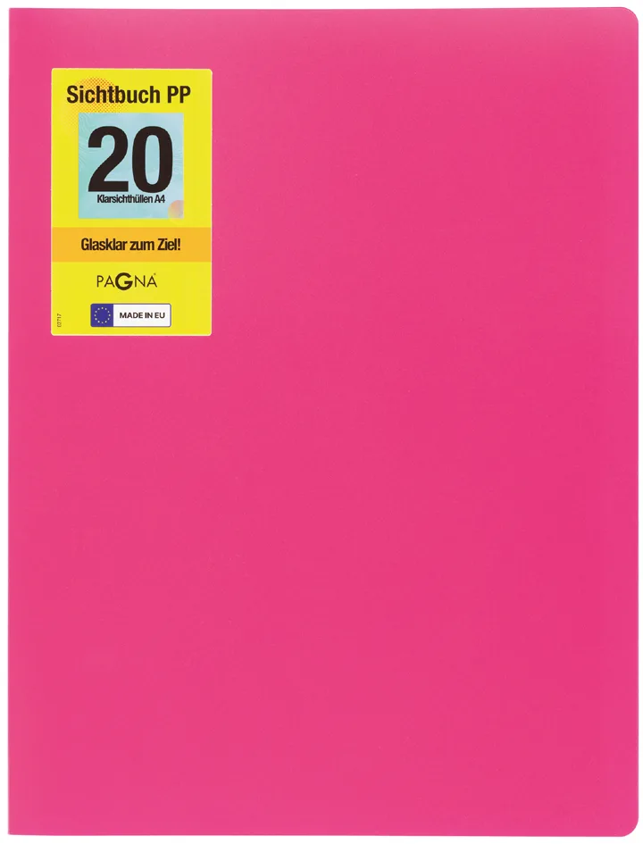 Sichtbuch , School, , DIN A4, mit 20 Hüllen, dunkelrosa by Pagna – product photo