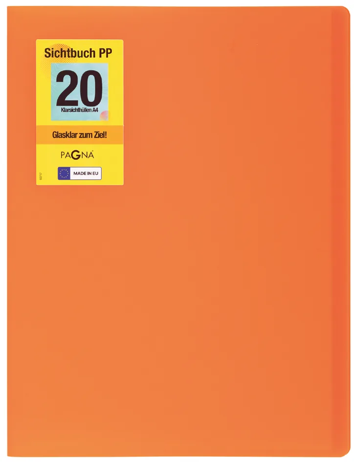 Sichtbuch , School, , DIN A4, mit 20 Hüllen, orange by Pagna – product photo