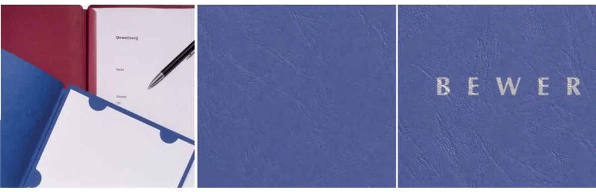 sollicitatiemap Spirit, A4, karton van Pagna in Blauw – productfoto