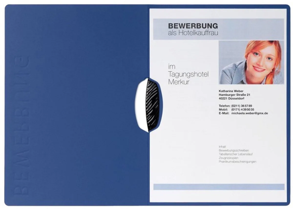 sollicitatiemap Swing, A4, karton van Pagna in Zwart – productfoto