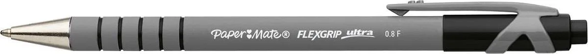 balpen Flexgrip Ultra RT 08 mm fijne punt de Paper Mate en Noir – photo produit