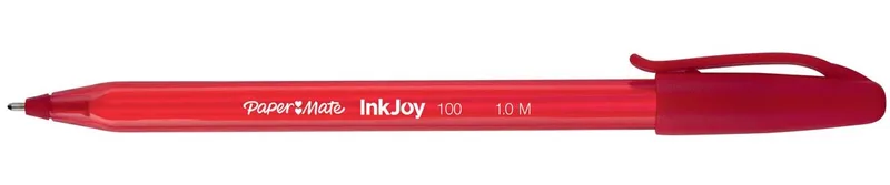 balpen InkJoy 100 met dop, rood by Paper Mate – product photo