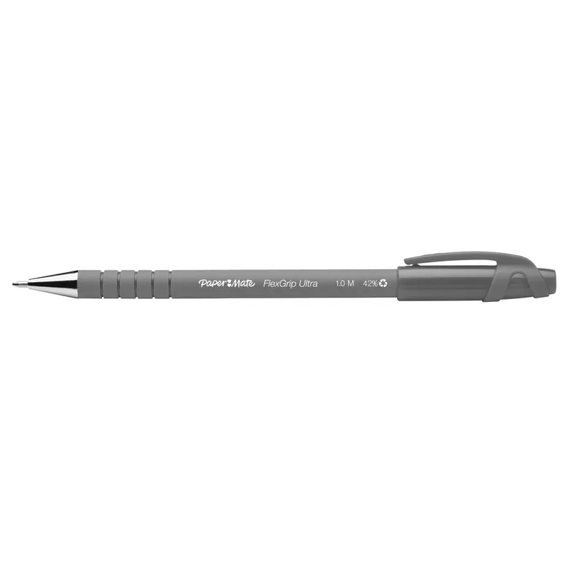 Balpen papermate flexgrip ultra stick m zwart | 12 stuks fra Paper Mate – produktbillede