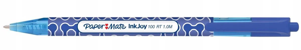 InkJoy 100 RT Blauwe Balpen 1.0mm fra Paper Mate i Blå – produktbillede