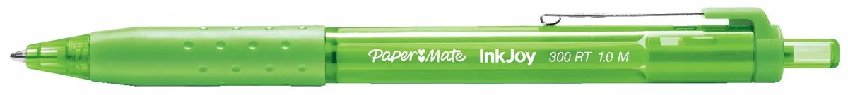 InkJoy 300 RT balpen, 1,0 mm, comfortabele grip de Paper Mate en Vert clair – photo produit