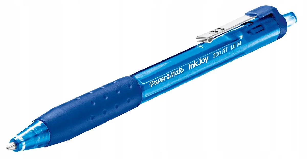 InkJoy 300 RT Balpen 1.0 mm - Vloeiend Schrijven van Paper Mate in Blauw – productfoto