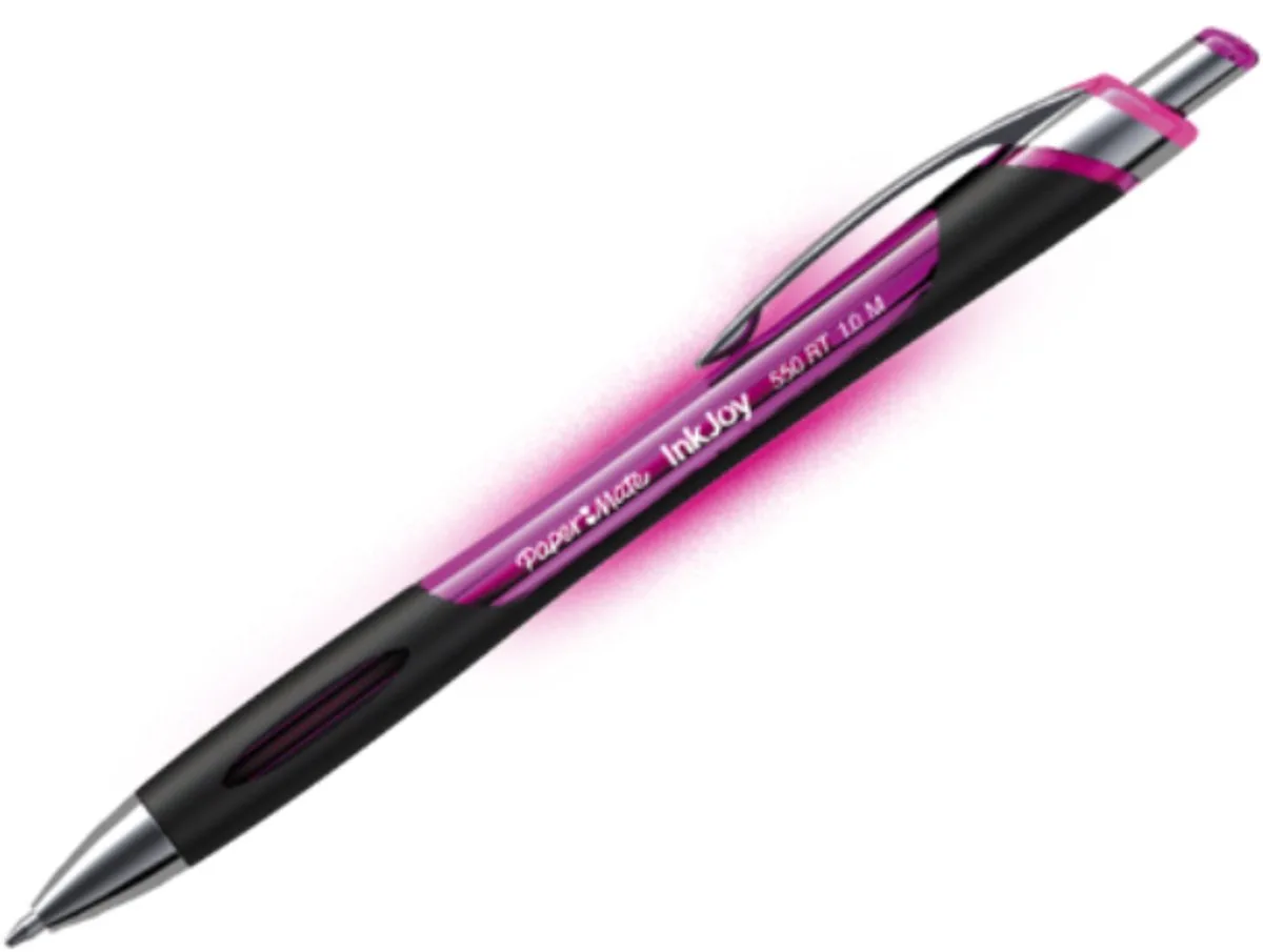 InkJoy 550 Magentakleurige pen - Comfortabel in sneldrogend by Paper Mate in Magenta – product photo