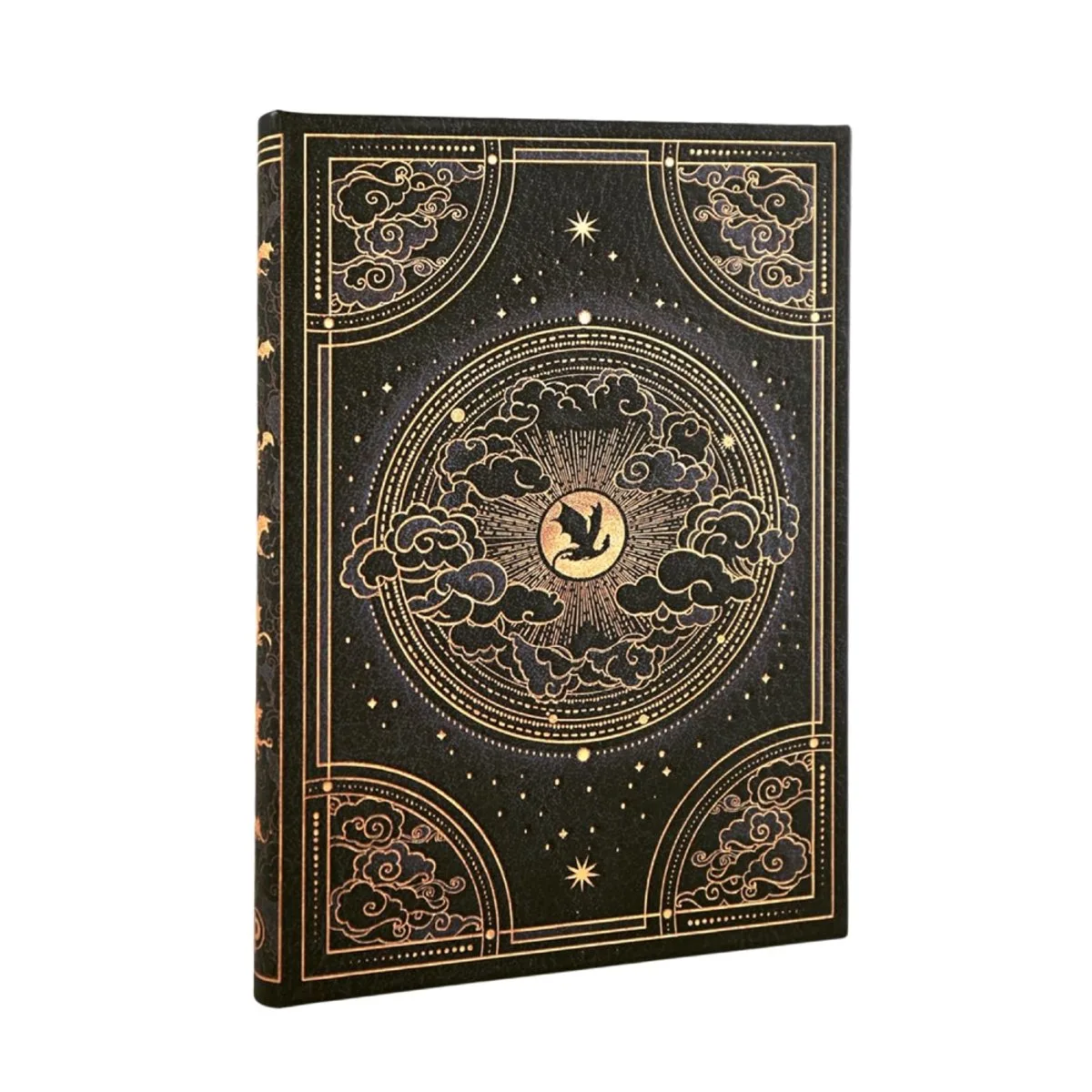 Fourth Wing Shadows Of Navarre Midi Custom Unlined Hardcover Journal, 144pg, 120gsm, Rebecca Yarros' Empyrean Collection By Paperblanks van Paperblanks in Zwart – productfoto