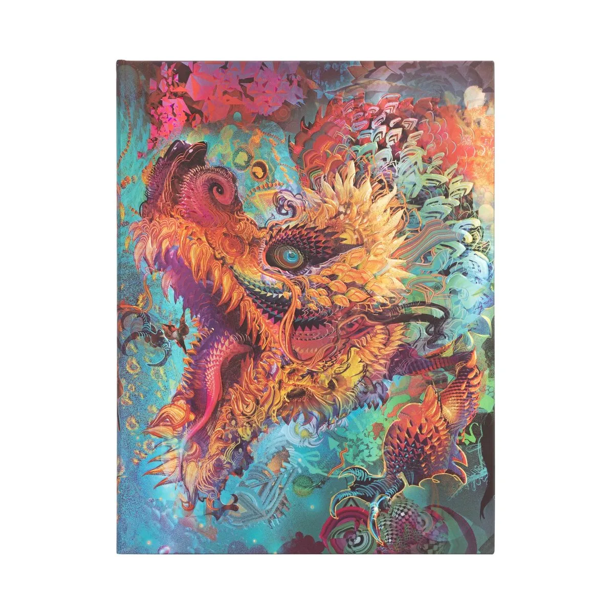 notitieboek ultra lined android jones collection humming dragon (18 x 23cm) från Paperblanks i Flerfärgad – produktbild