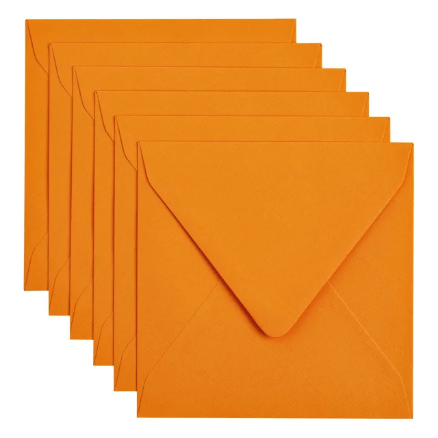 Envelop Papicolor 140x140mm oranje pak à 6 stuks van Papicolor – productfoto