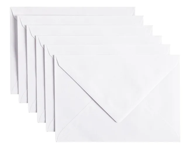 Envelop Papicolor C6 114x162mm kraft wit pak à 6 stuks by Papicolor – product photo