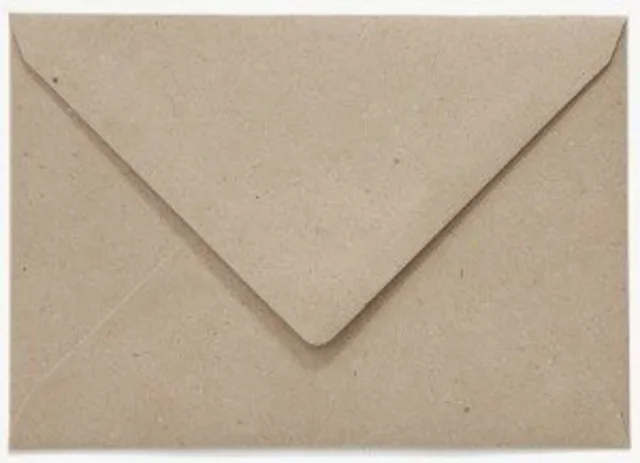 Envelop Papicolor EA5 156x220mm recycled fluting kraft grijs pak à 6 stuks by Papicolor – product photo