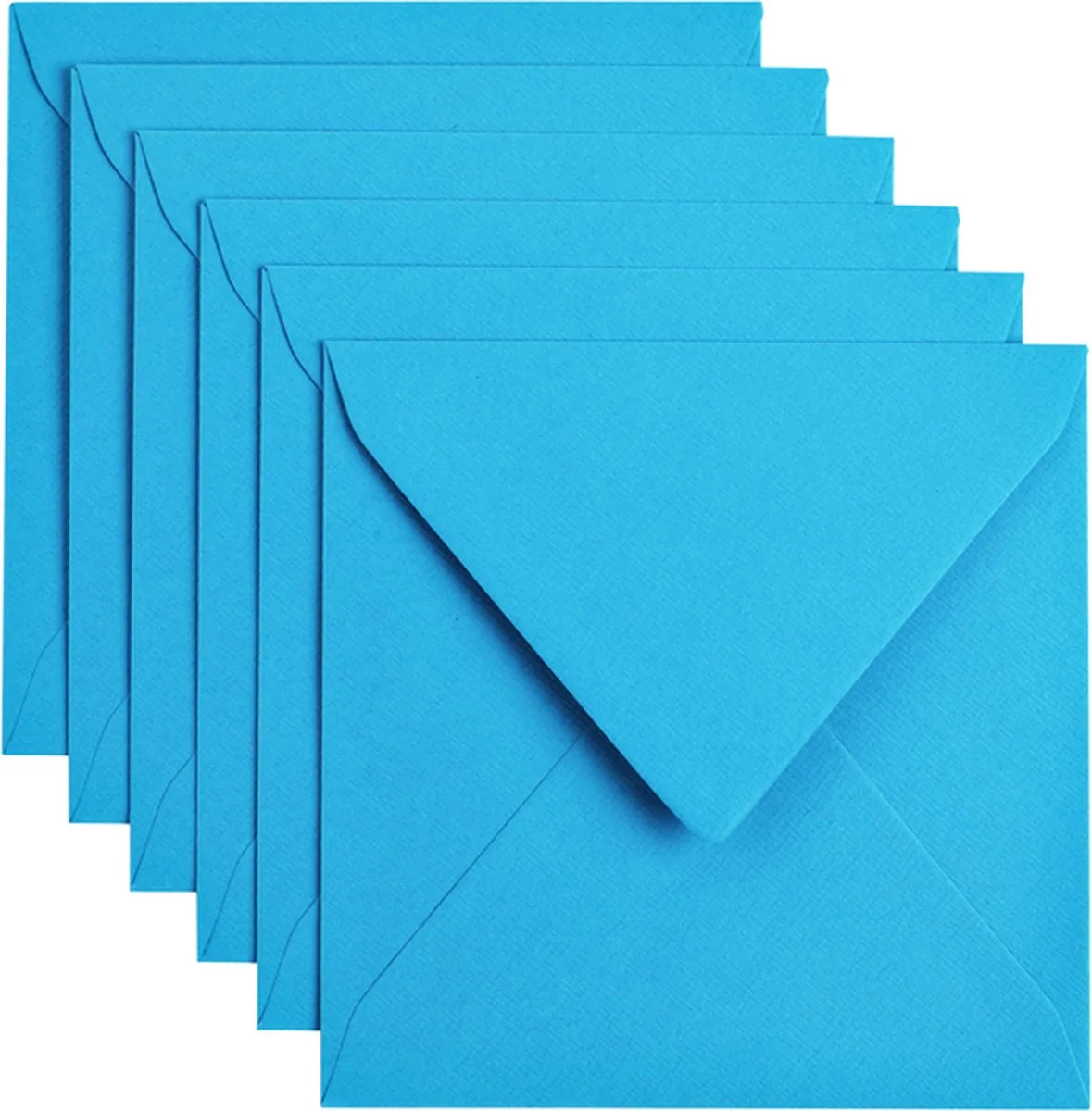Envelop vierk. 14cm hemelsblauw 105gr-CV 6 st 303949 - 140x140 mm de Papicolor en Gris – photo produit