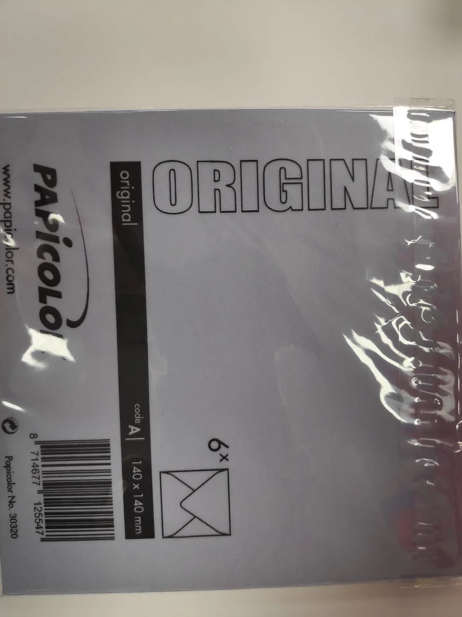 Original Envelop 6 stuks 140 x 140 mm van Papicolor in Paars – productfoto