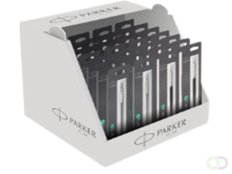 Balpen Jotter Bond street black en stainless steel assorti medium van Parker – productfoto