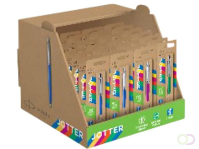 Balpen Parker Jotter Original blauw, groen en roze assorti CT medium by Parker – product photo
