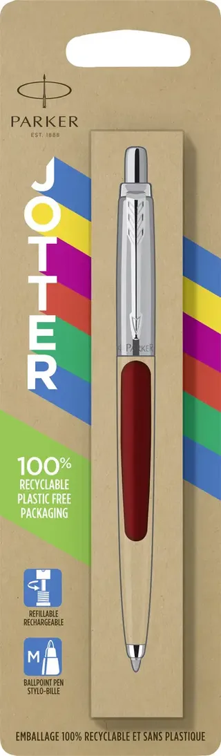 Balpen Parker Jotter Original red CT medium blister à 1 stuk van Parker – productfoto 2 van 2