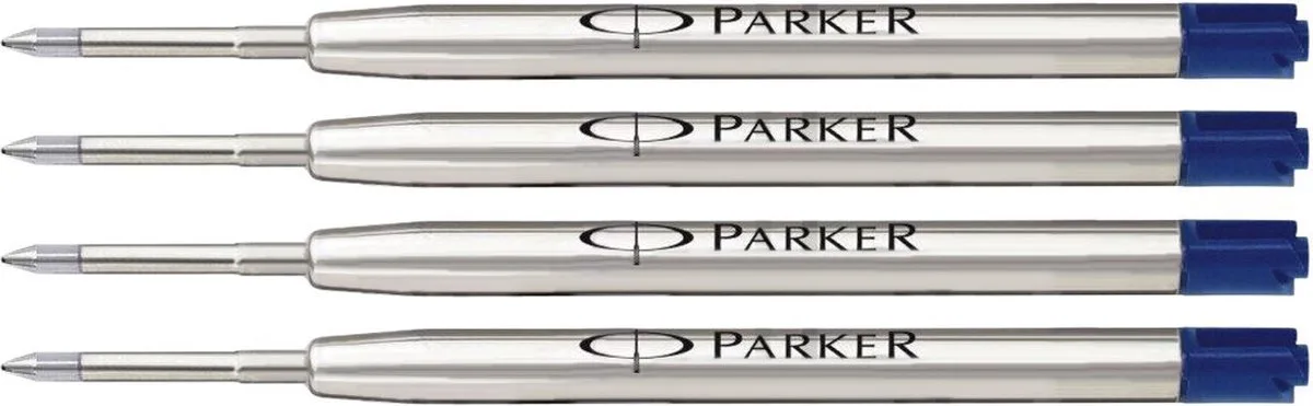 Balpenvulling Parker QuinkFlow Medium x 4. de Parker en Bleu – photo produit