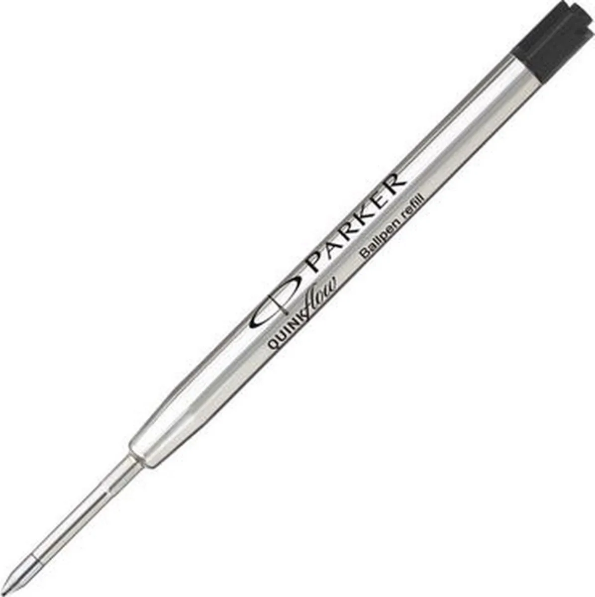 balpenvullingen | medium punt | zwarte QUINKflow inkt | 1 van Parker in Zwart – productfoto