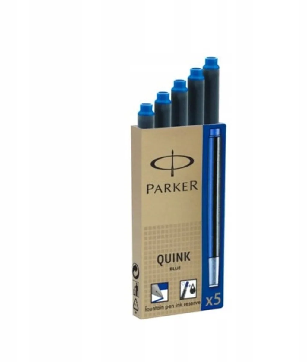 Blauwe Wasbare Inktpatronen Z11 - 5 Stuks de Parker – photo produit