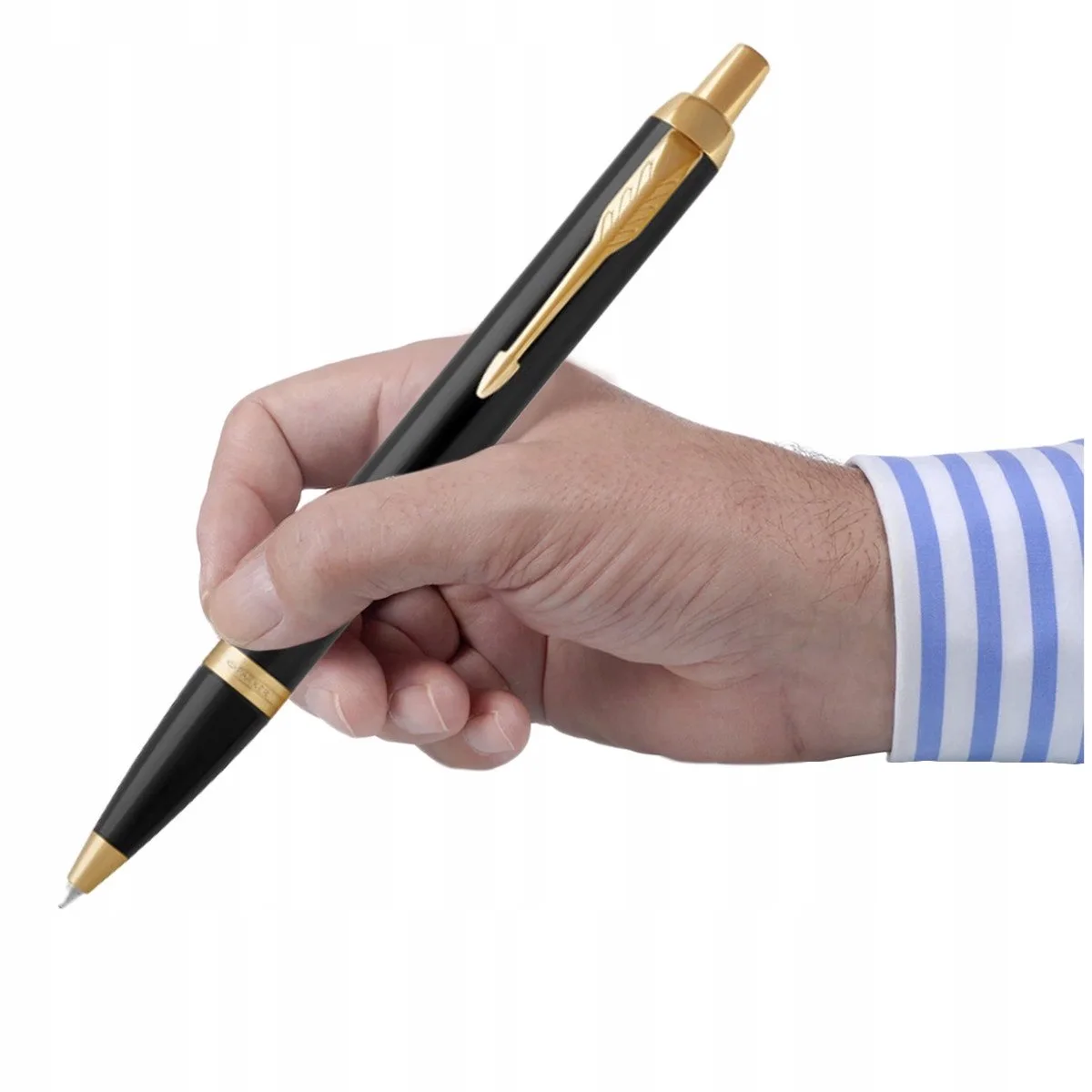 IM Ballpoint Pen - Blauwe Vulling de Parker en Noir – photo produit