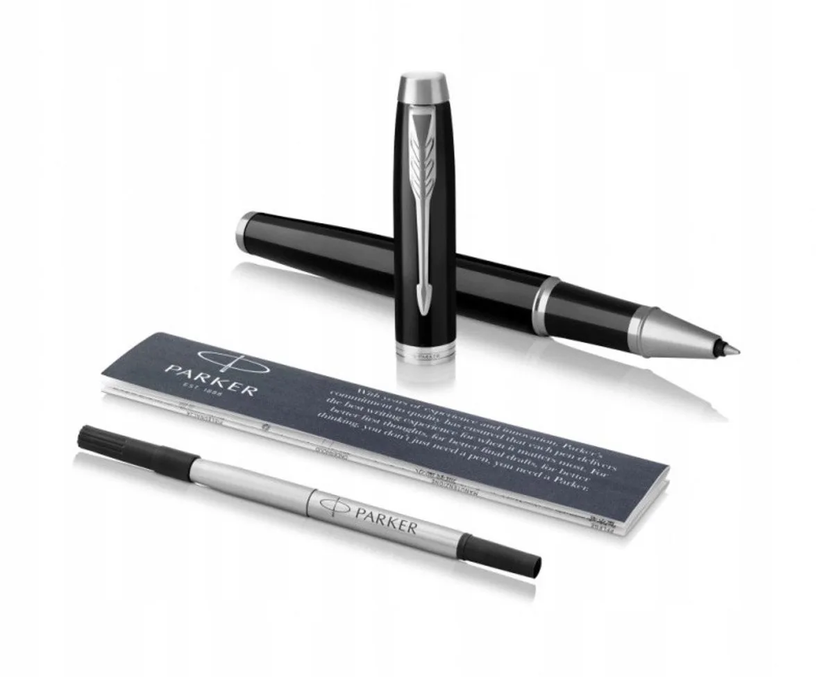 IM Balpen - Zwart met Zilveren Afwerking - Hoge Kwaliteit de Parker – photo produit