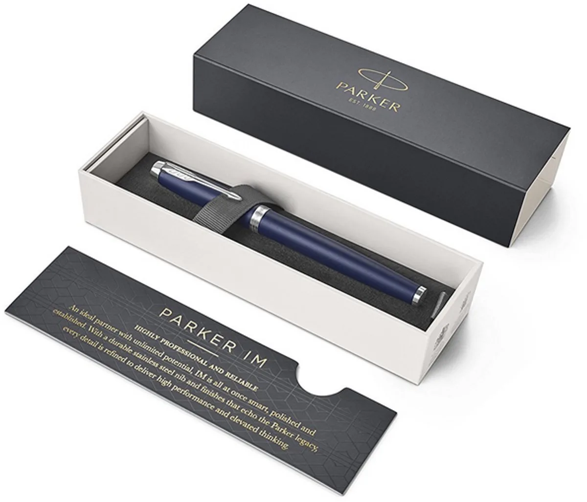 IM Blauwe Balpen - Stijlvol & Betrouwbaar Schrijven de Parker en Noir – photo produit