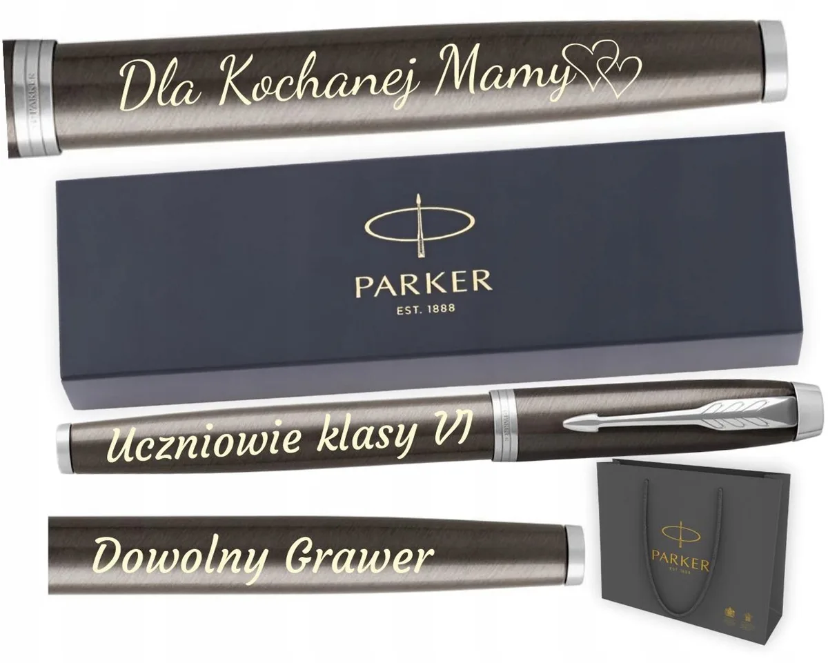 IM Dark Espresso CT Vulpen met Gravure - Luxe Cadeau de Parker – photo produit