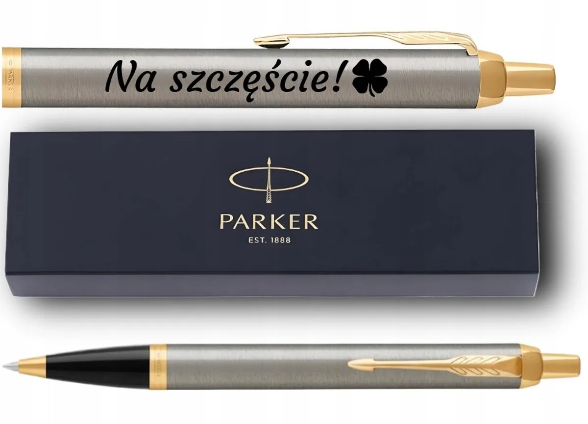 IM Pen met Gravure - Luxe Geschenk voor Student/Leraar de Parker en Brushed GT – photo produit