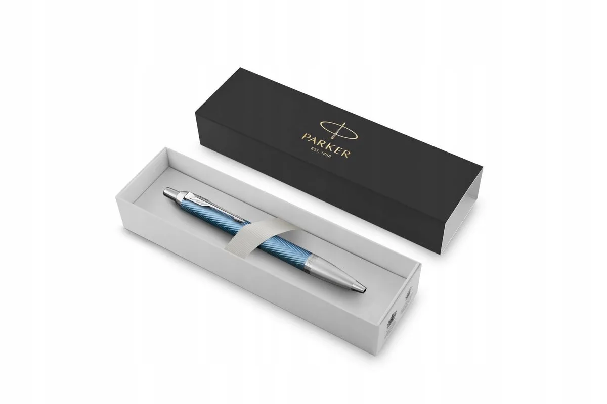 IM Premium Balpen Blauw-Grijs - Stijlvol en Vloeiend Schrijven de Parker – photo produit