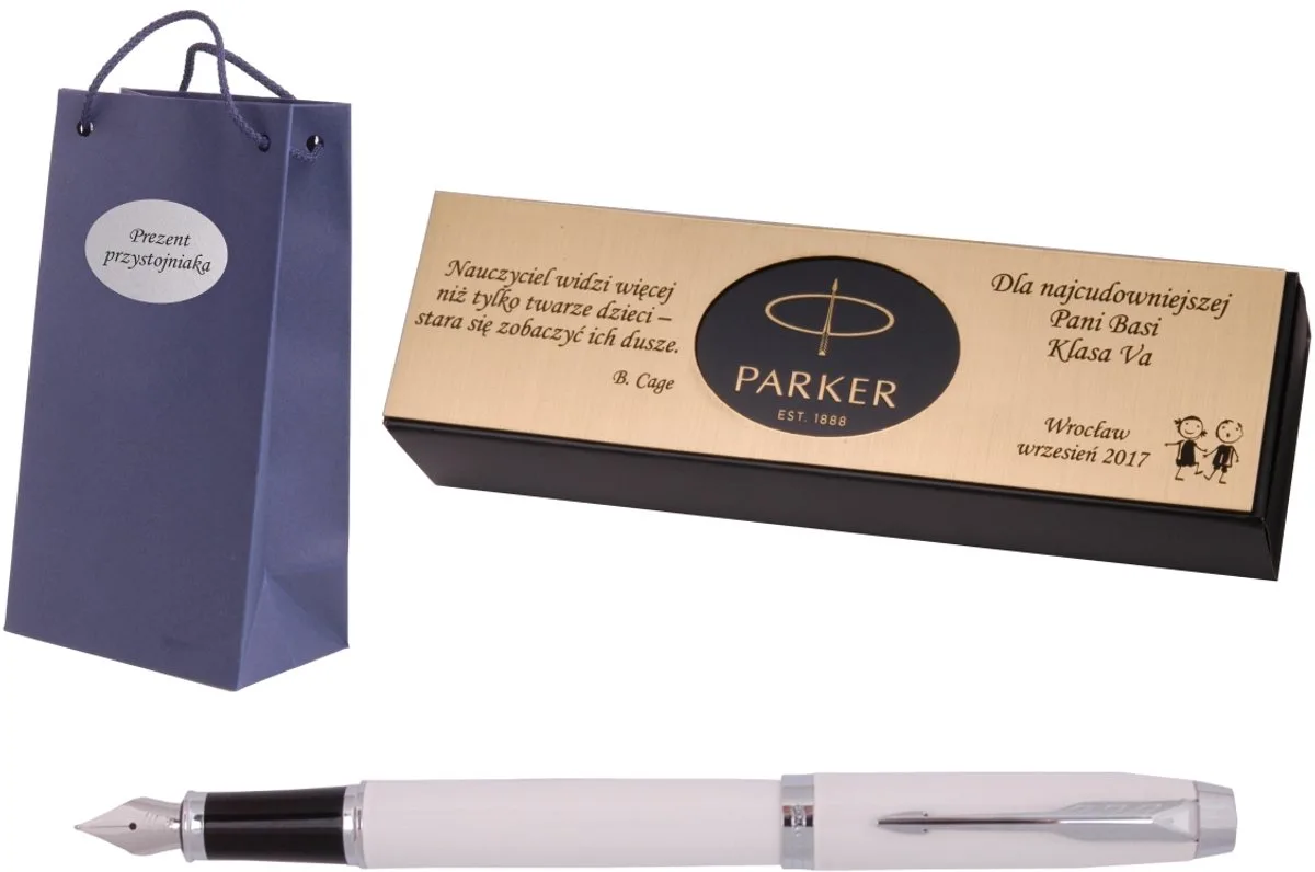 IM Royal Vulpen Wit CT met Gravure by Parker – product photo