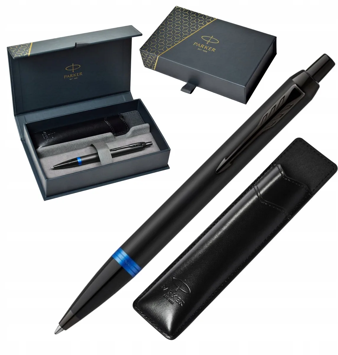IM VR Vulpen met Etui de Parker en Marine Blue – photo produit
