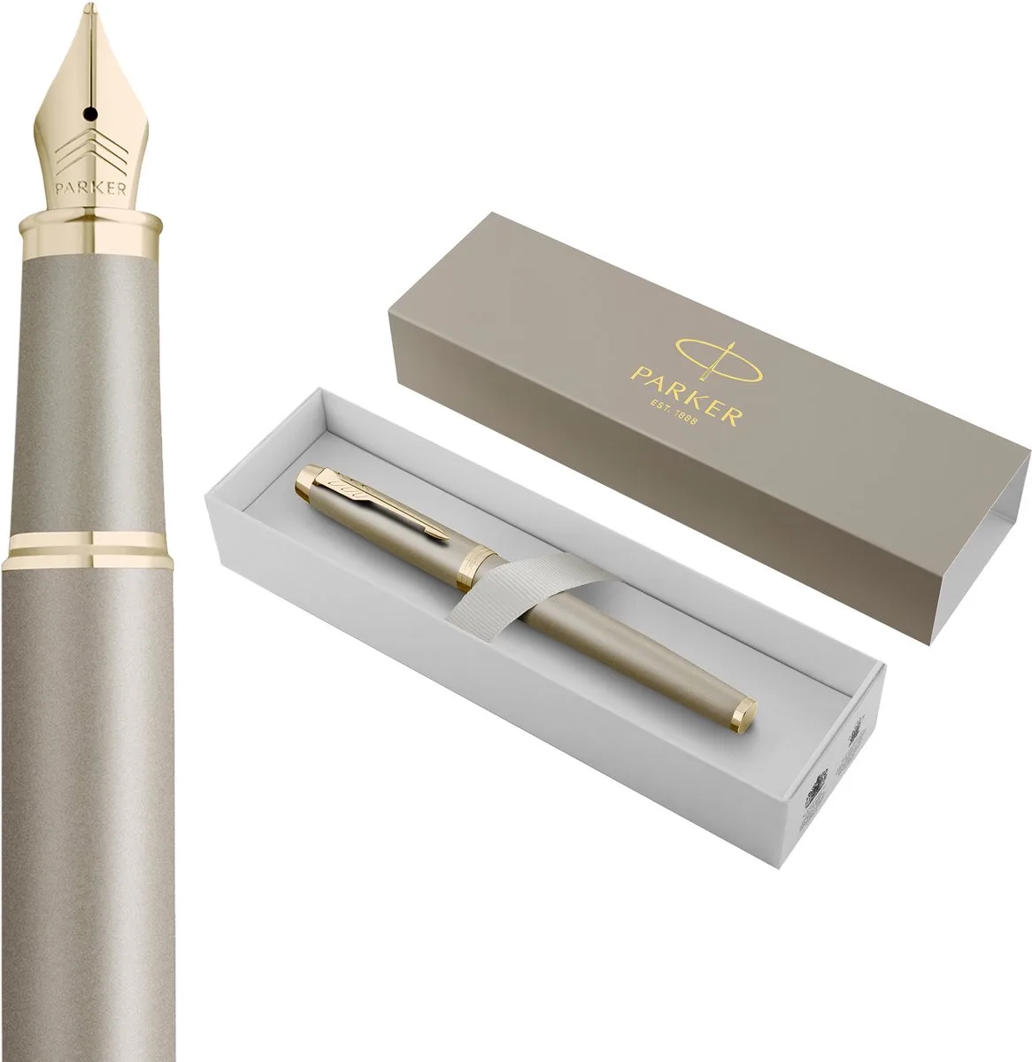 IM-vulpen | Finishing Touch-collectie | fijn | blauw | geschenkverpakking fra Parker i Zandsteenafwerking – produktbillede