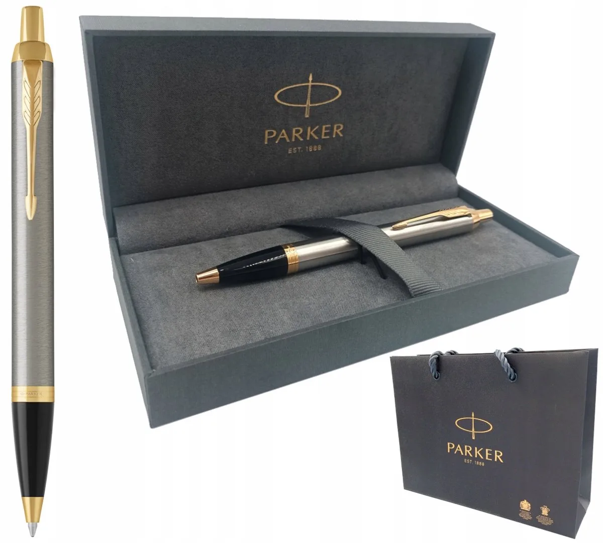 IM Vulpen met Geschenkverpakking van Parker in Brushed Metal GT – productfoto