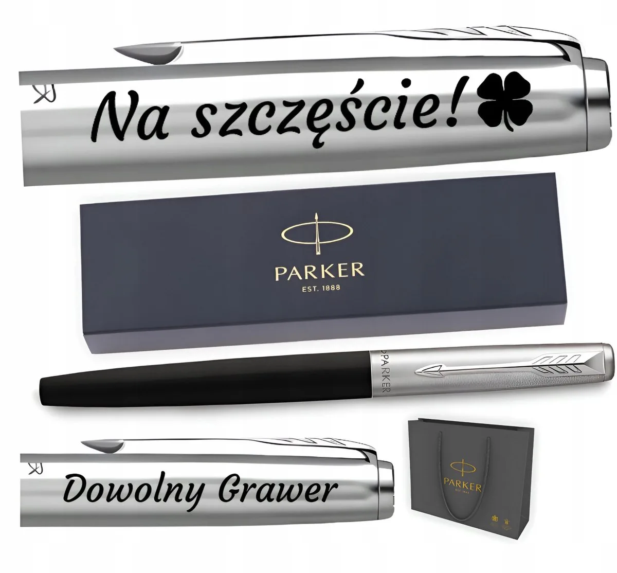 Jotter 60 Vulpen - Gratis Gravure & Cadeaubox van Parker in Zwart – productfoto